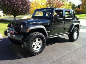 JK with 2.5 inch lift and 35s