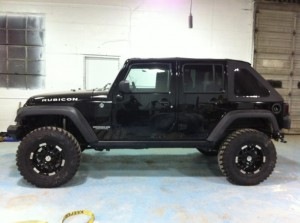 Jeep Wrangler with 35 inch tires and 4.5 inch lift kit